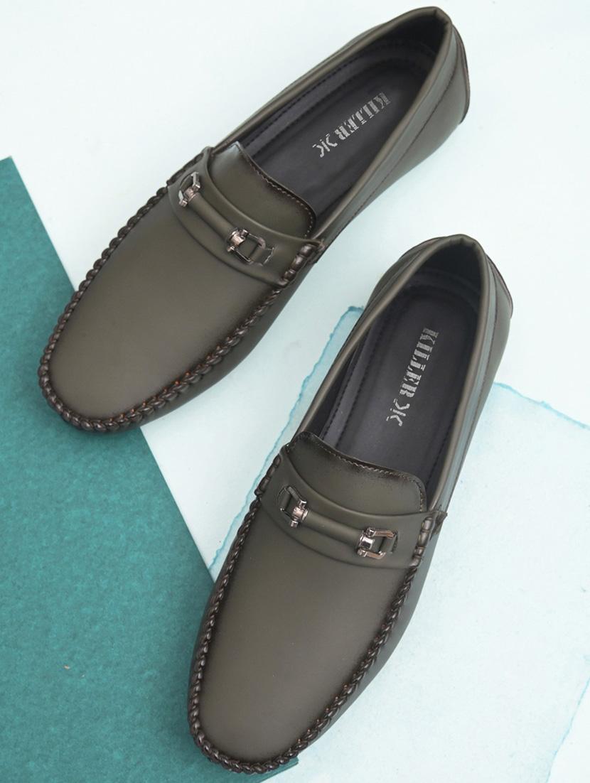 men slip on horsebit loafers