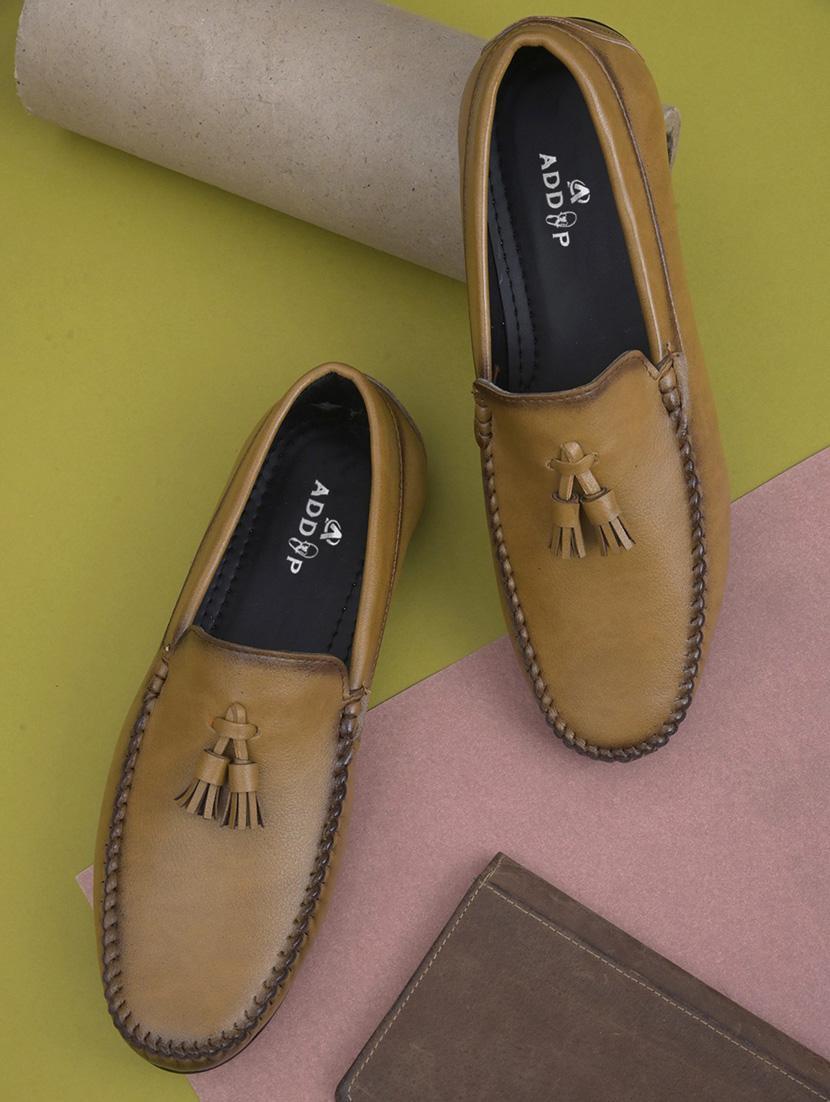 yellow patent leather slip on loafers - 19481098 -  Zoom Image - 0