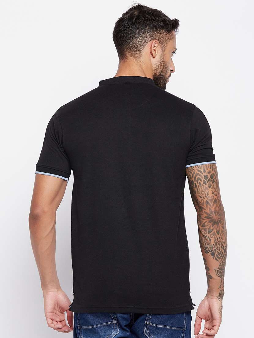 black solid t-shirt - 19481136 -  Standard Image - 3