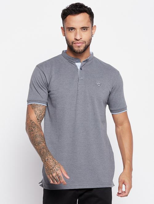 grey solid t-shirt - 19481141 -  Standard Image - 0