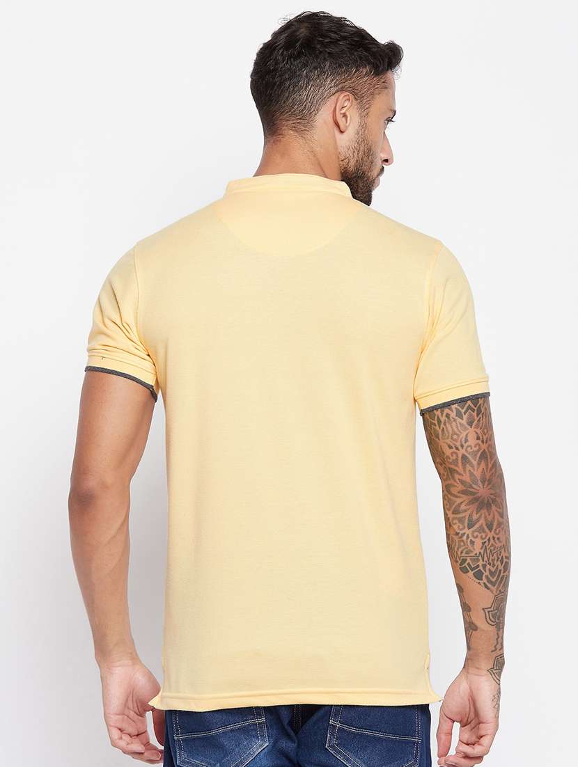 yellow solid t-shirt - 19481142 -  Standard Image - 3