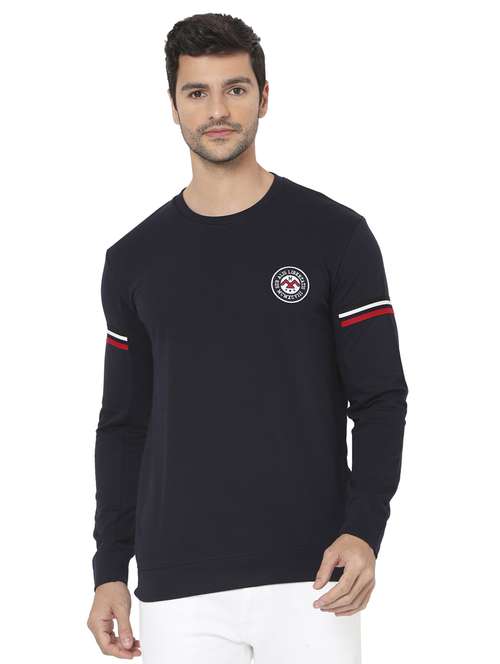 navy blue cotton sweatshirt - 19481157 - Standard Image - 0