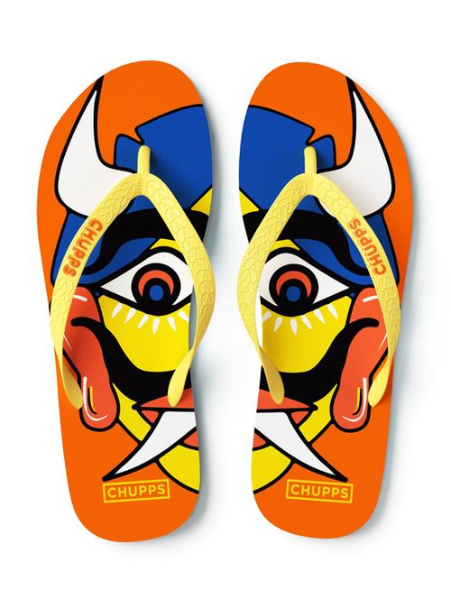 printed toe separator flip flops - 19481583 - Standard Image - 0