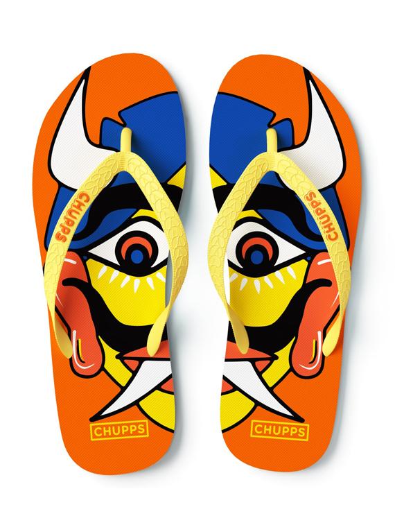 printed toe separator flip flops - 19481583 - Zoom Image - 0