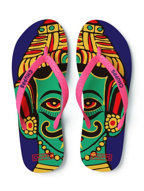 printed toe separator flip flops - 19481637 - Standard Image - 0