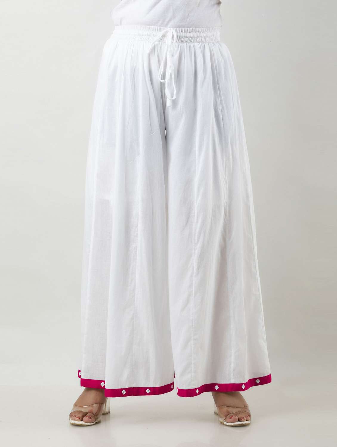 women embroidered kurta with palazzo set - 19481699 - Standard Image - 3