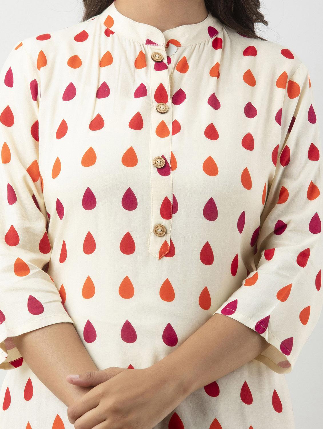 white self design kurta sharara set - 19481732 - Standard Image - 3