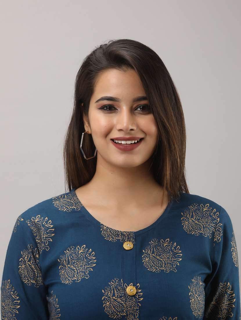 round neck kurta sharara set - 19481795 - Standard Image - 3