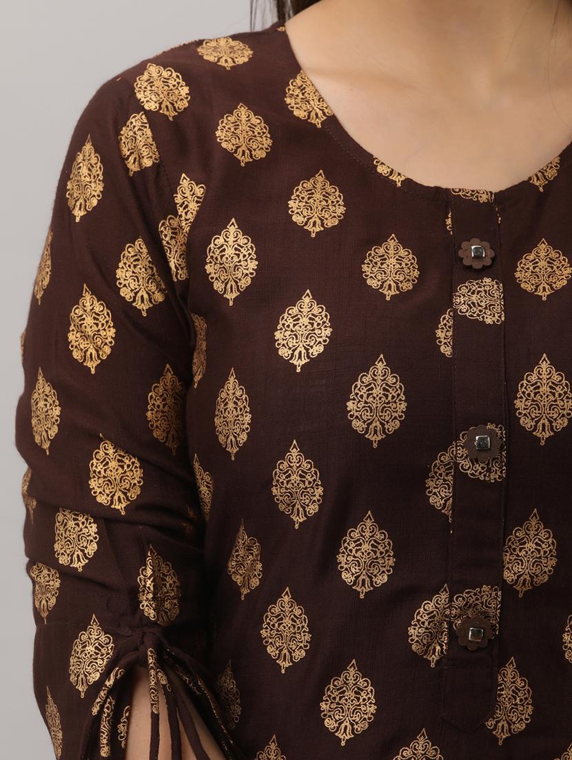 round neck kurta sharara set - 19481808 - Standard Image - 3