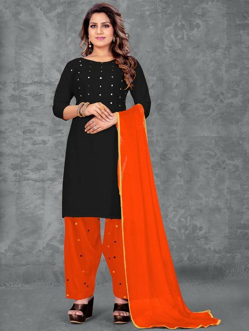 self design kurta salwar set - 19482618 - Standard Image - 0