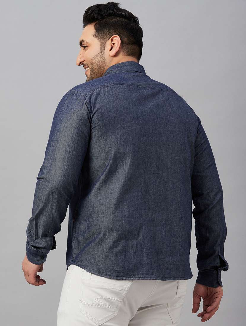 mens placement print casual shirt - 19482883 -  Standard Image - 3