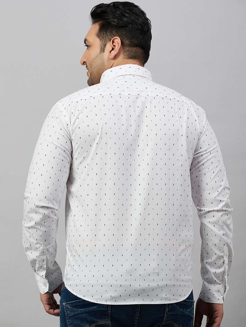 mens micro print casual shirt - 19482888 -  Standard Image - 3