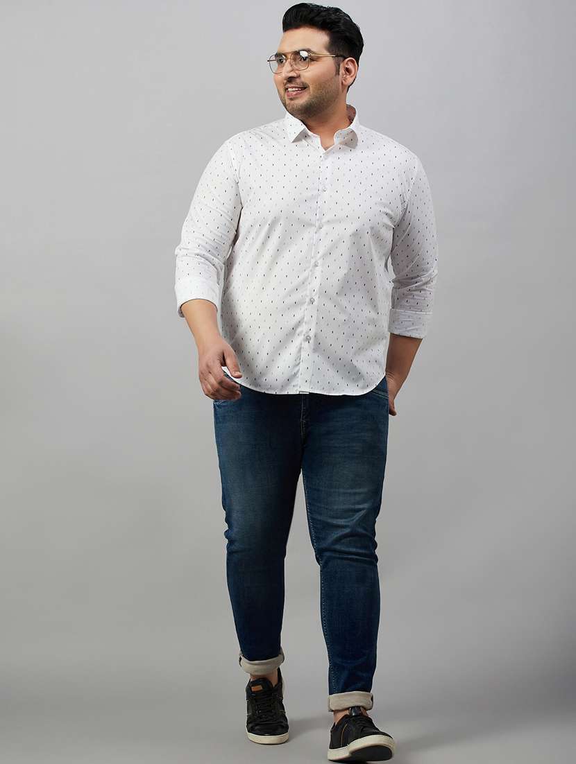 mens micro print casual shirt - 19482888 -  Standard Image - 5