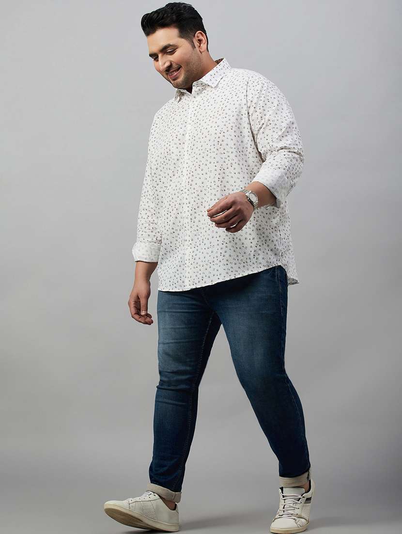 mens micro print casual shirt - 19482903 -  Standard Image - 5