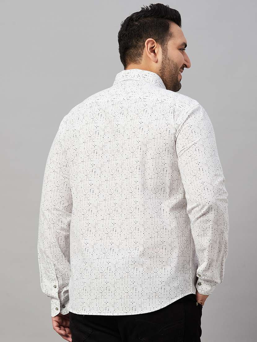 Mens Micro Print Casual Shirt - 19482906 -  Standard Image - 3
