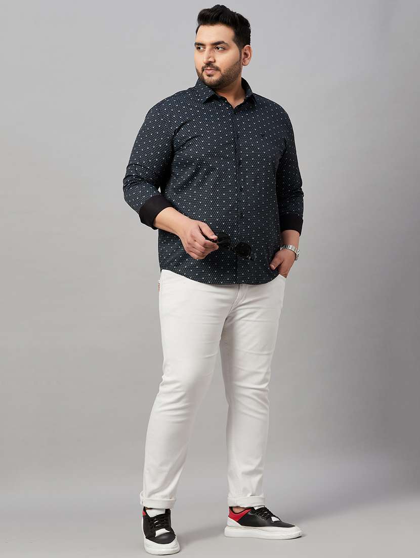 mens micro print casual shirt - 19482909 -  Standard Image - 5