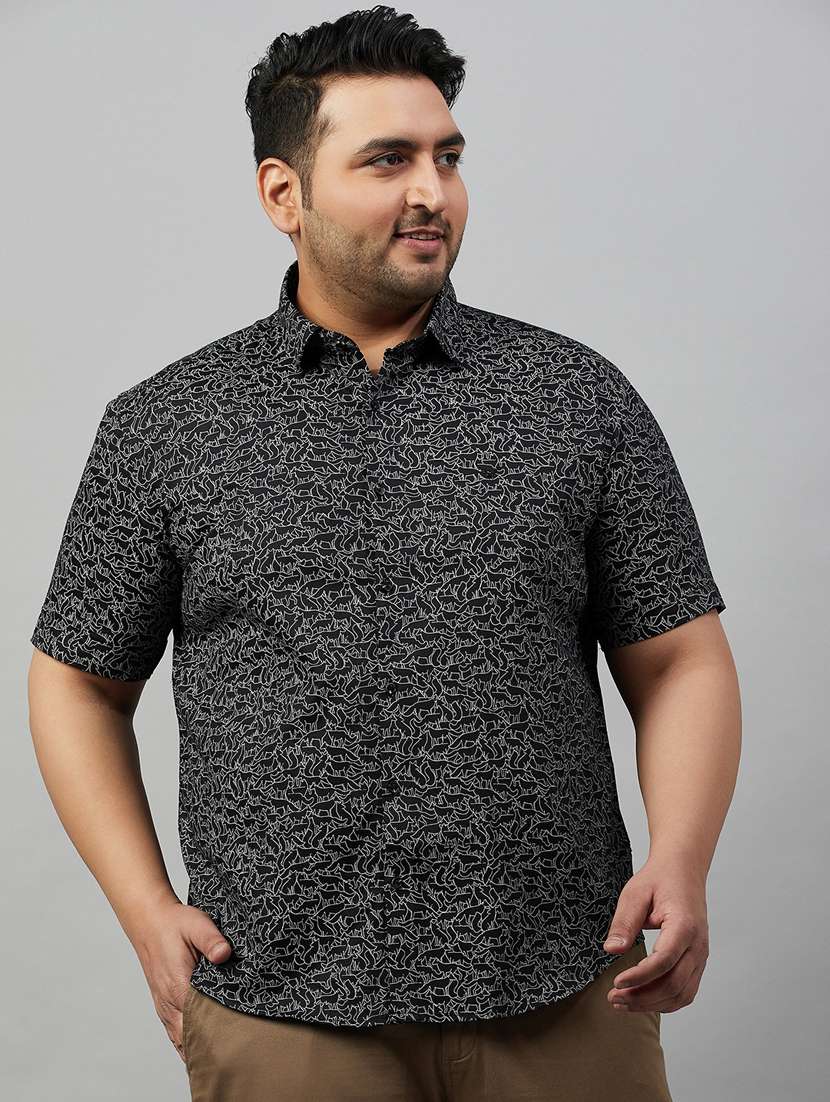 mens printed casual shirt