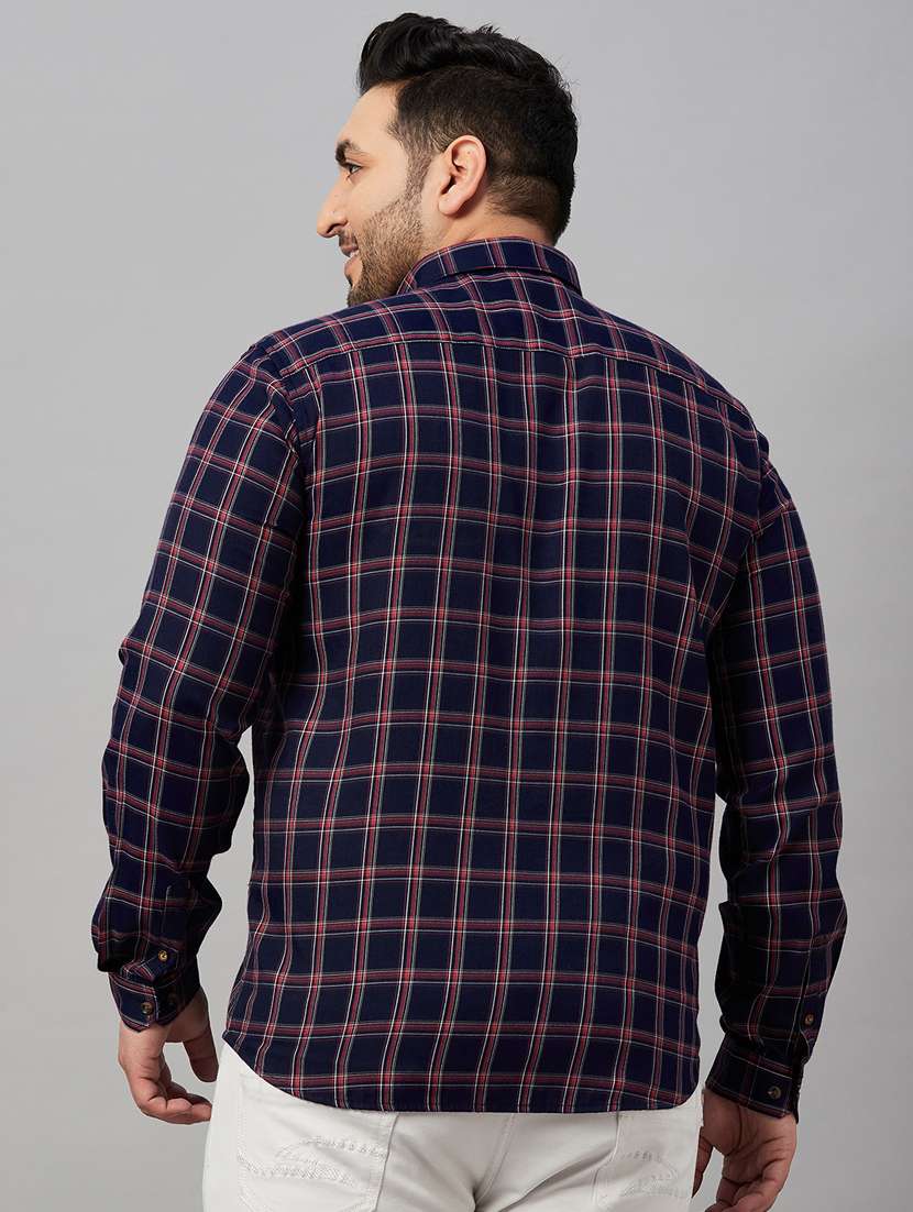 mens checks casual shirt - 19482929 - Standard Image - 3