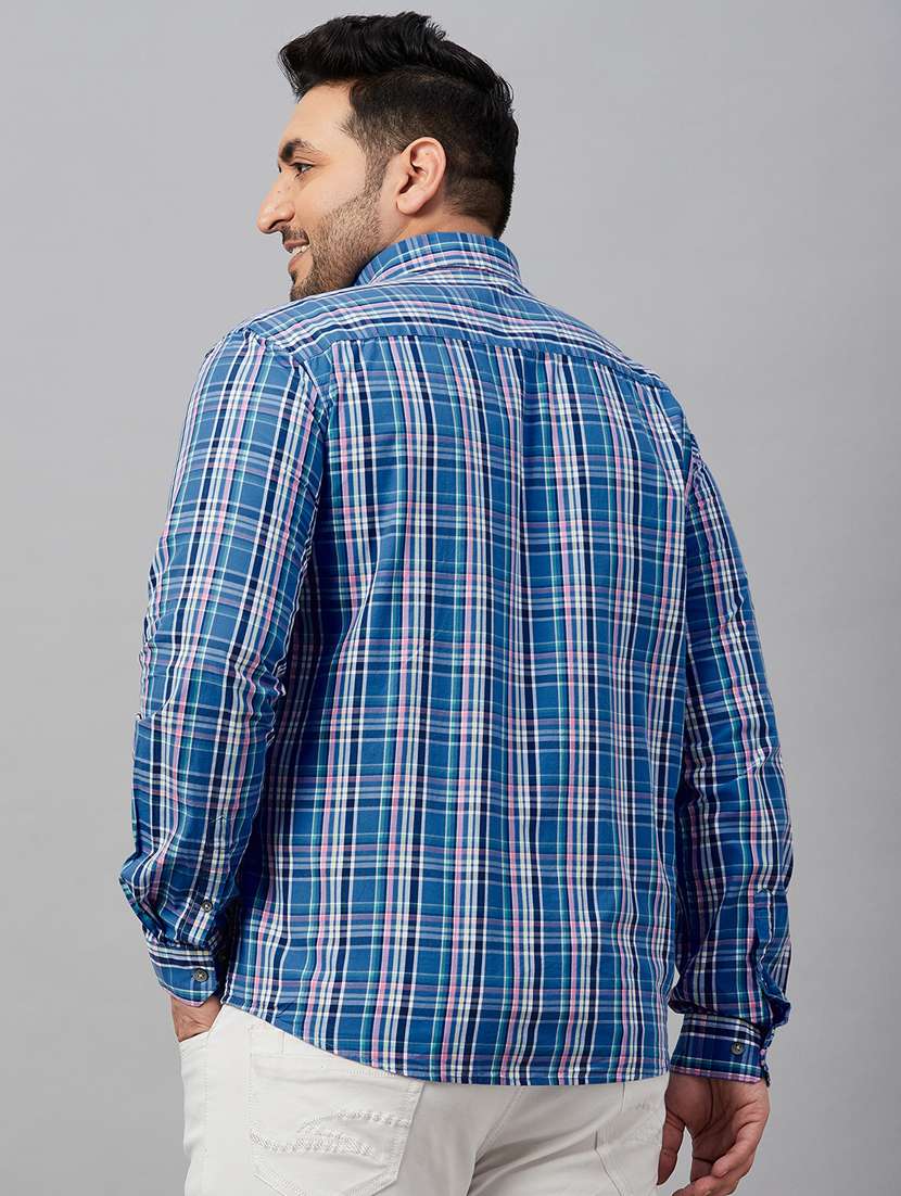 mens checks casual shirt - 19482932 -  Standard Image - 3