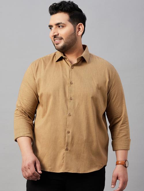 mens solid casual shirt - 19482960 - Standard Image - 0