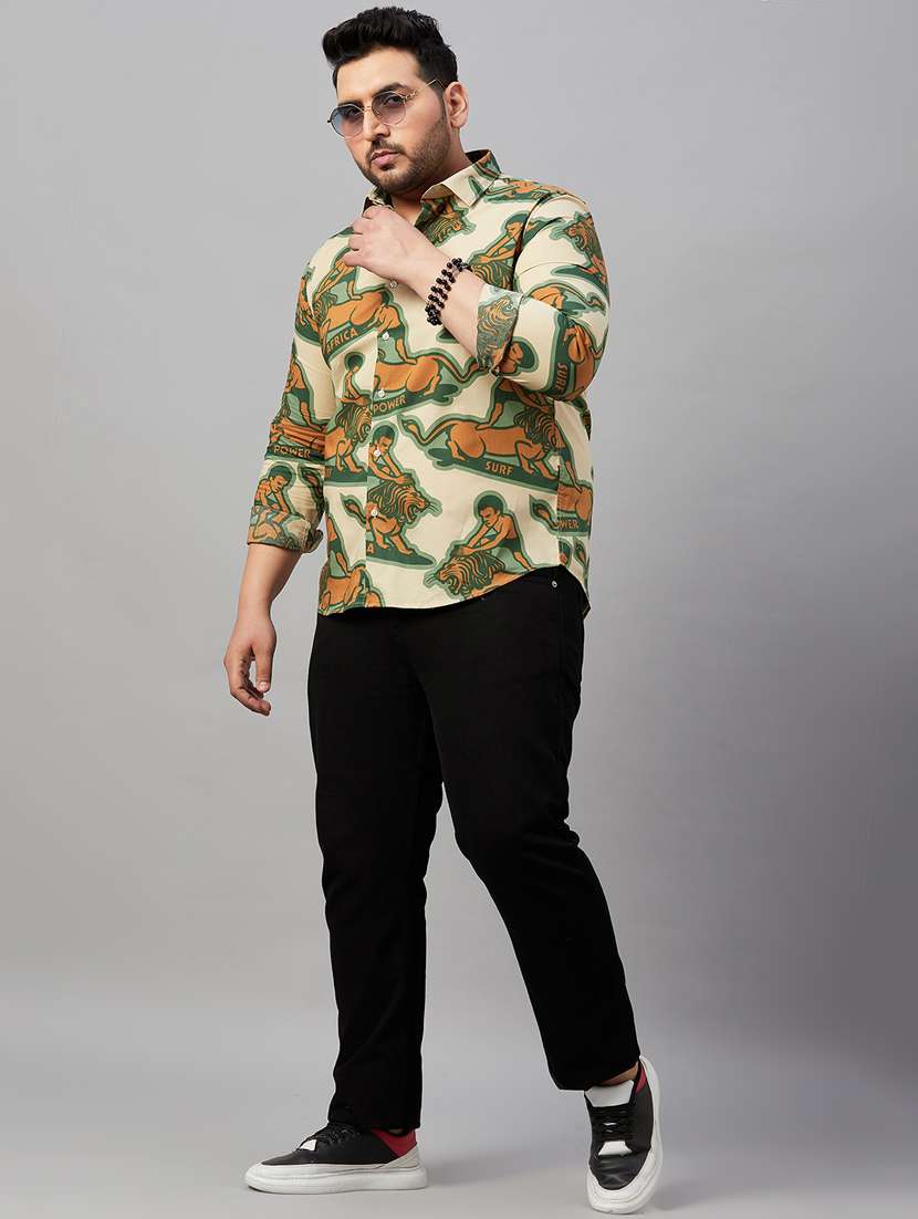 mens animal print casual shirt - 19482963 -  Standard Image - 5