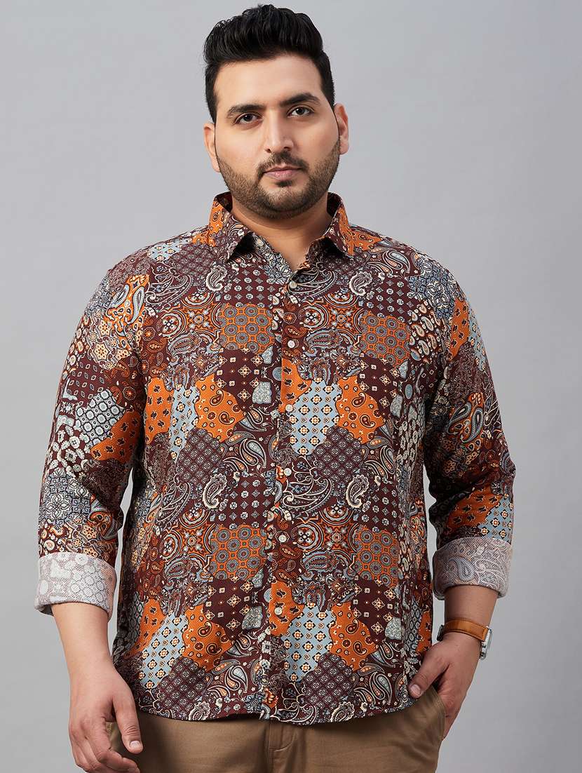 mens printed casual shirt
