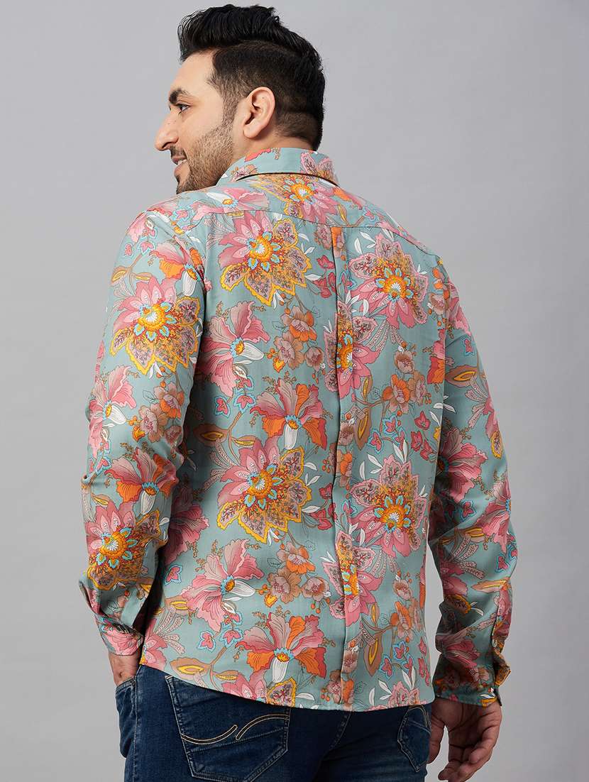 mens florals casual shirt - 19482978 -  Standard Image - 3