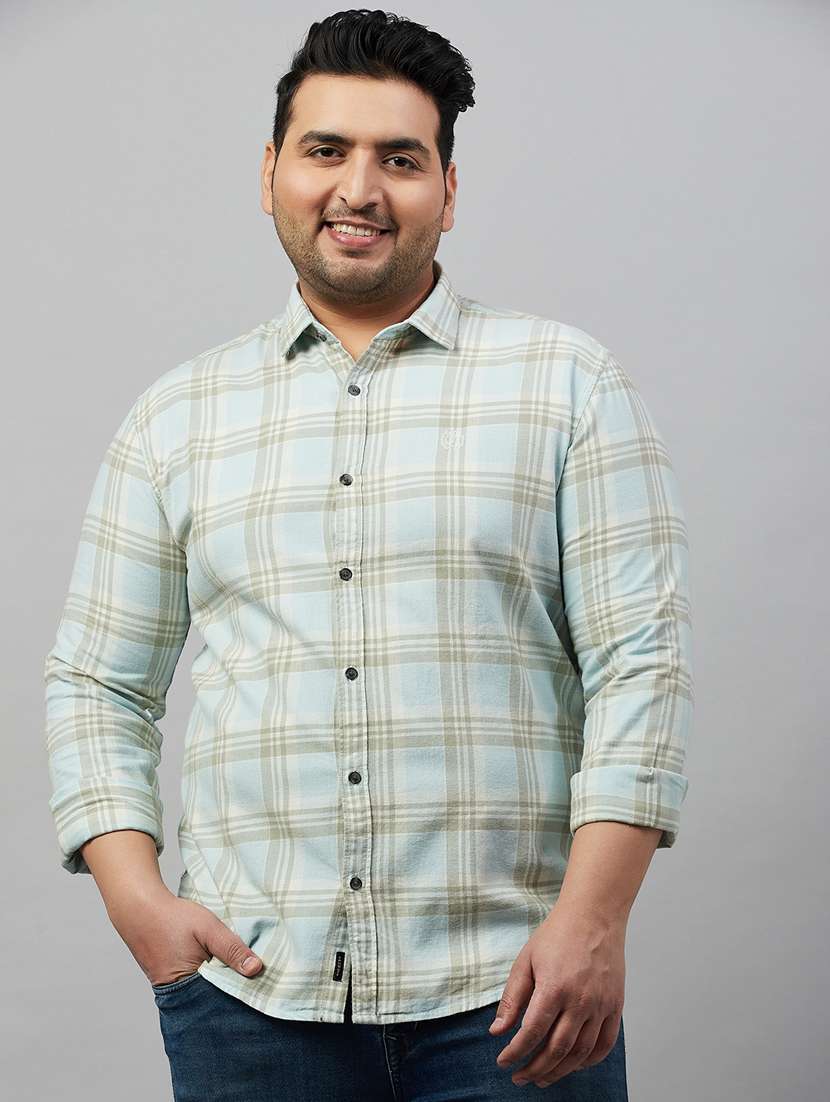 mens checks casual shirt