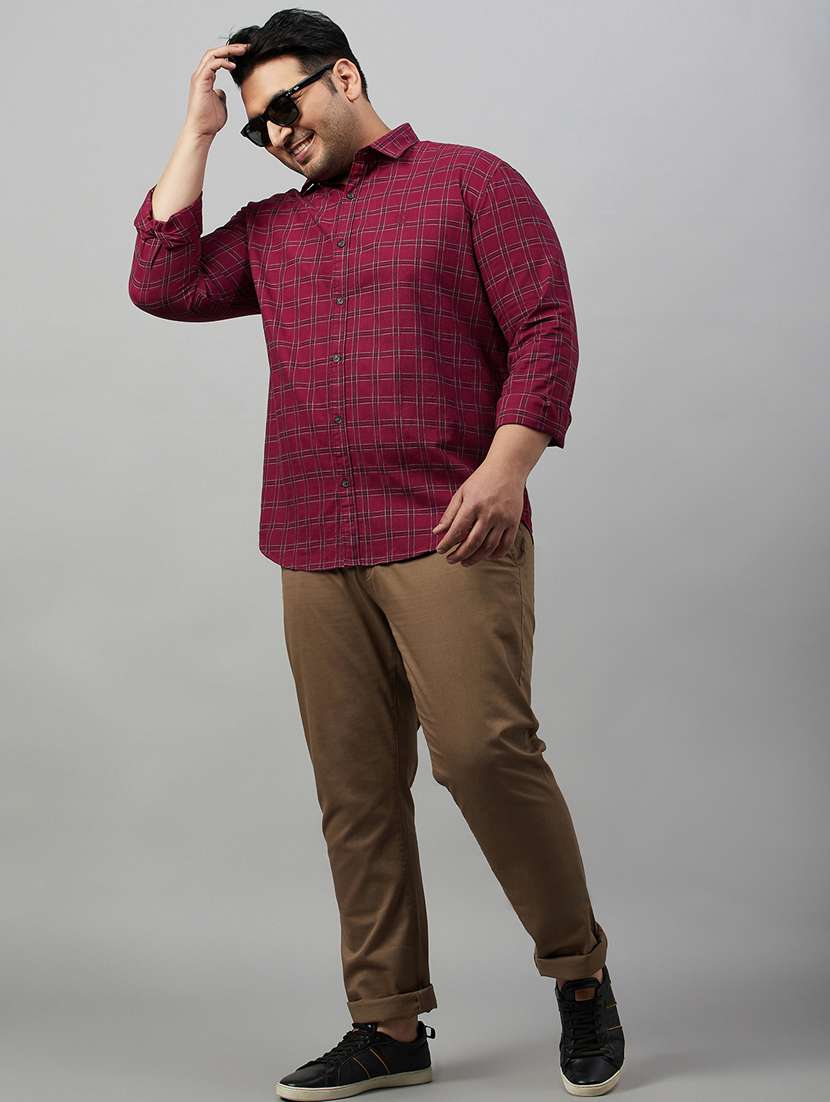 mens checks casual shirt - 19482990 - Standard Image - 5