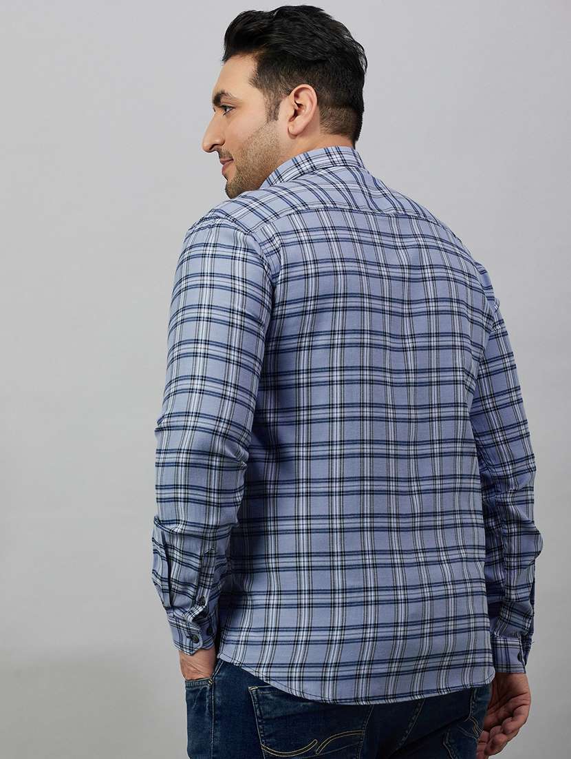 mens checks casual shirt - 19482992 -  Standard Image - 3