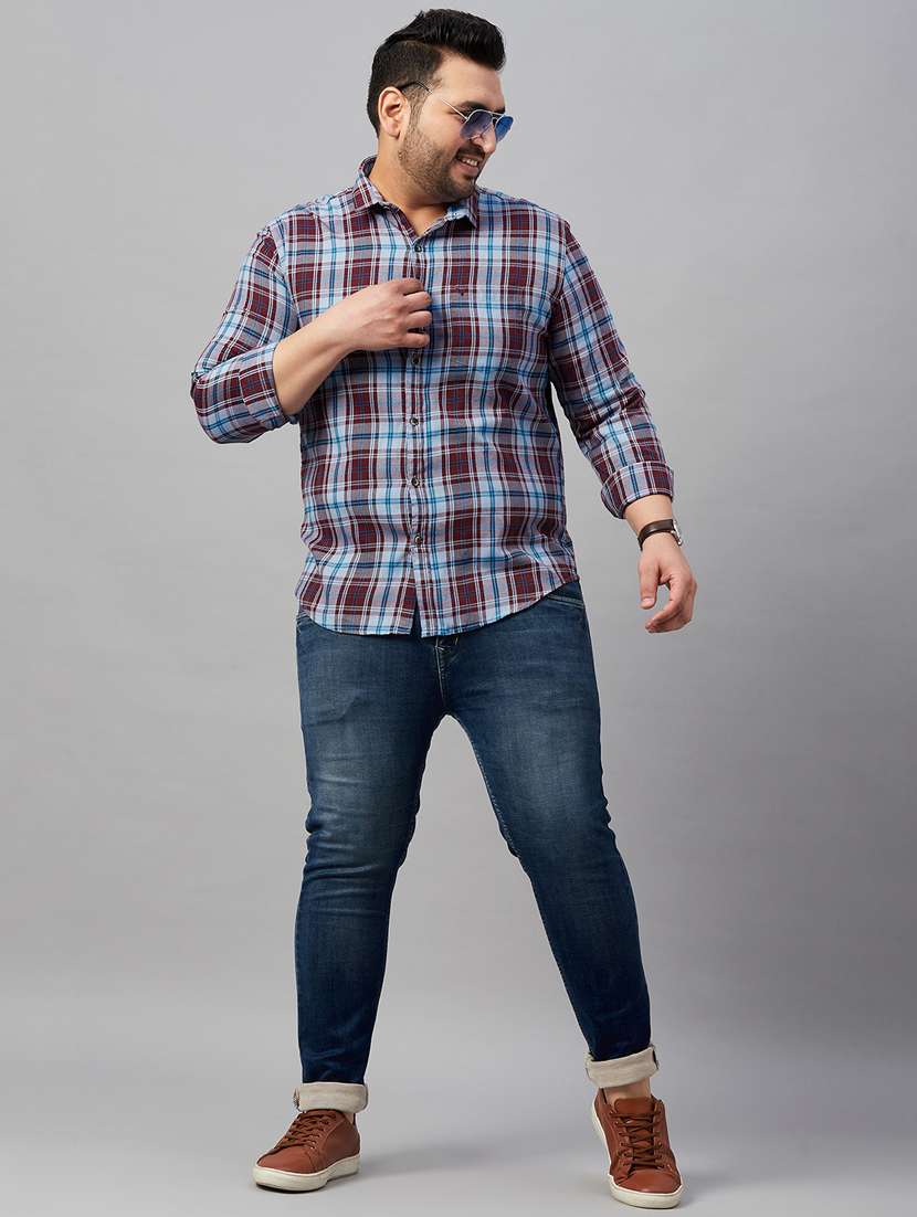 mens checks casual shirt - 19483006 -  Standard Image - 5