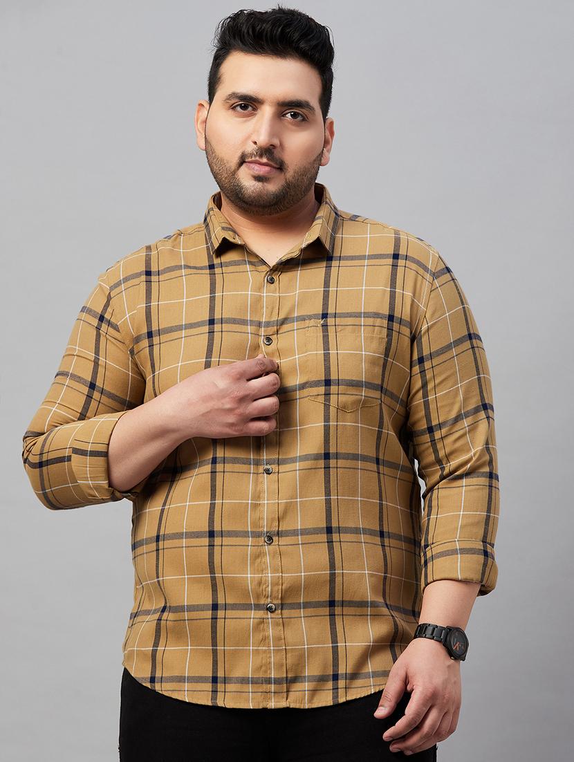 mens checks casual shirt - 19483009 - Zoom Image - 0