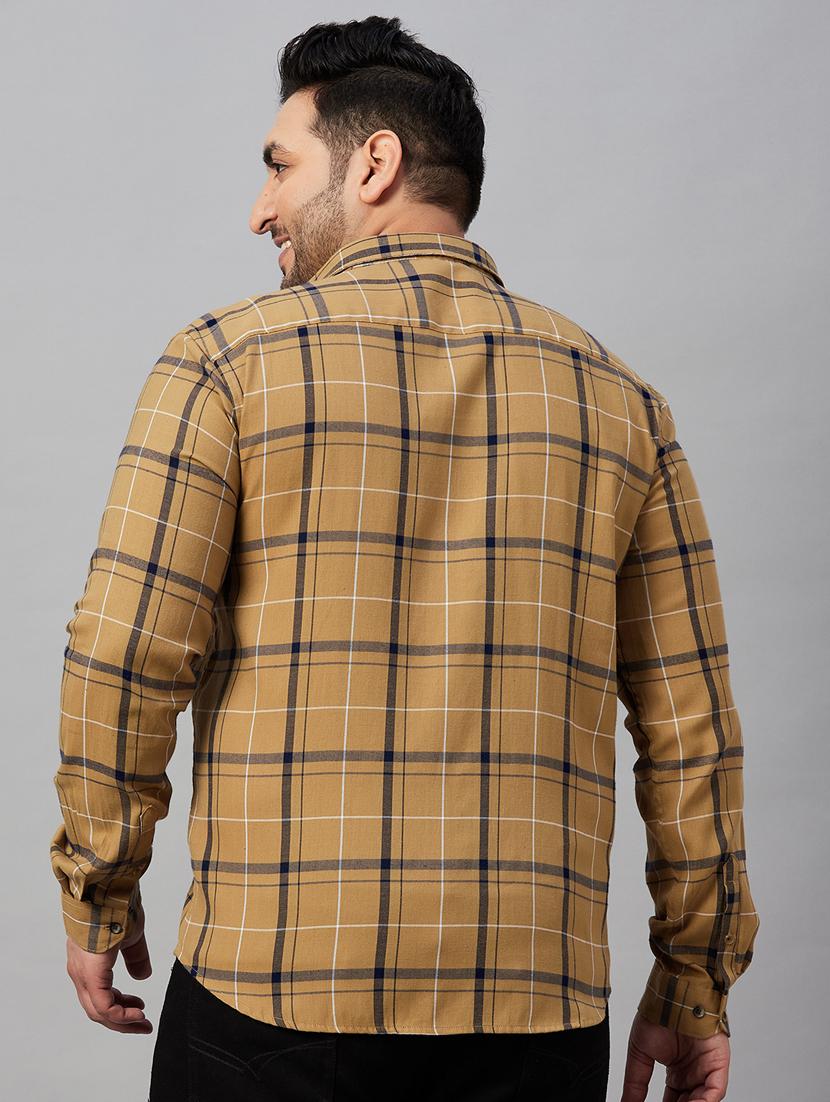 mens checks casual shirt - 19483009 - Standard Image - 3