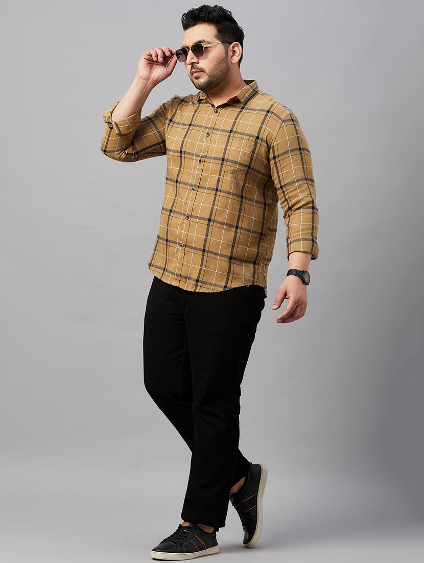mens checks casual shirt - 19483009 - Standard Image - 5