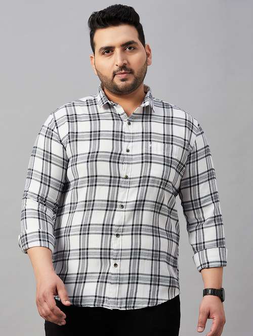 mens checks casual shirt - 19483018 - Standard Image - 0