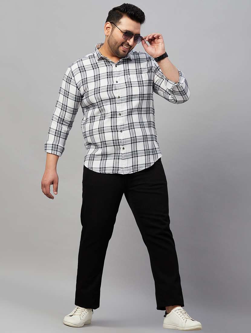 mens checks casual shirt - 19483018 - Standard Image - 5