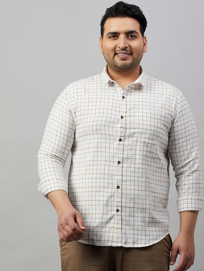 mens checks casual shirt