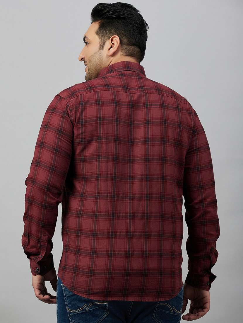 mens checks casual shirt - 19483024 -  Standard Image - 3