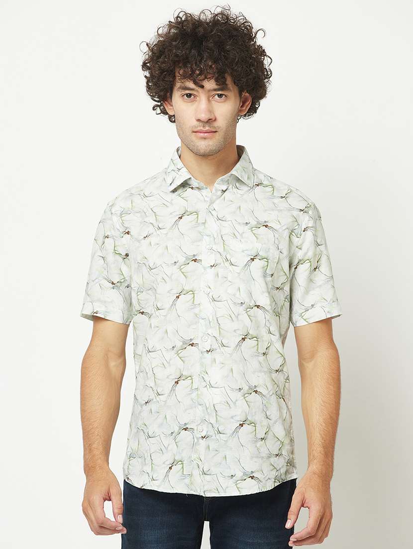 mens abstract casual shirt