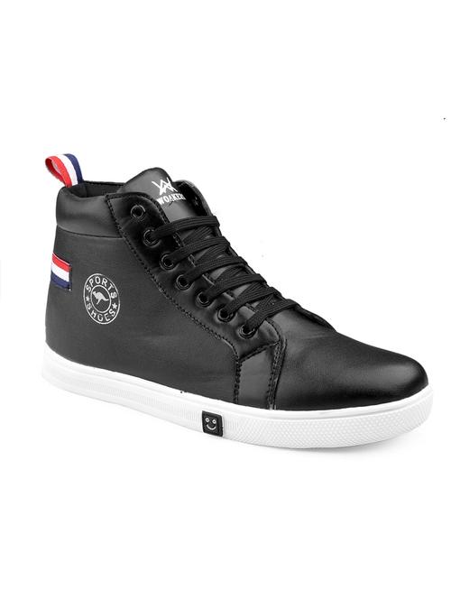 black patent leather lace up sneakers - 19483472 -  Standard Image - 0