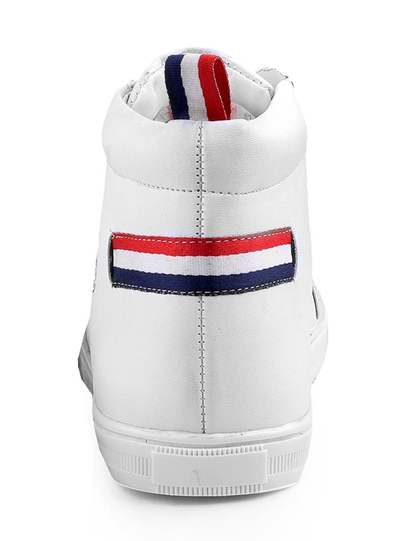 white patent leather lace up sneakers - 19483482 - Standard Image - 3