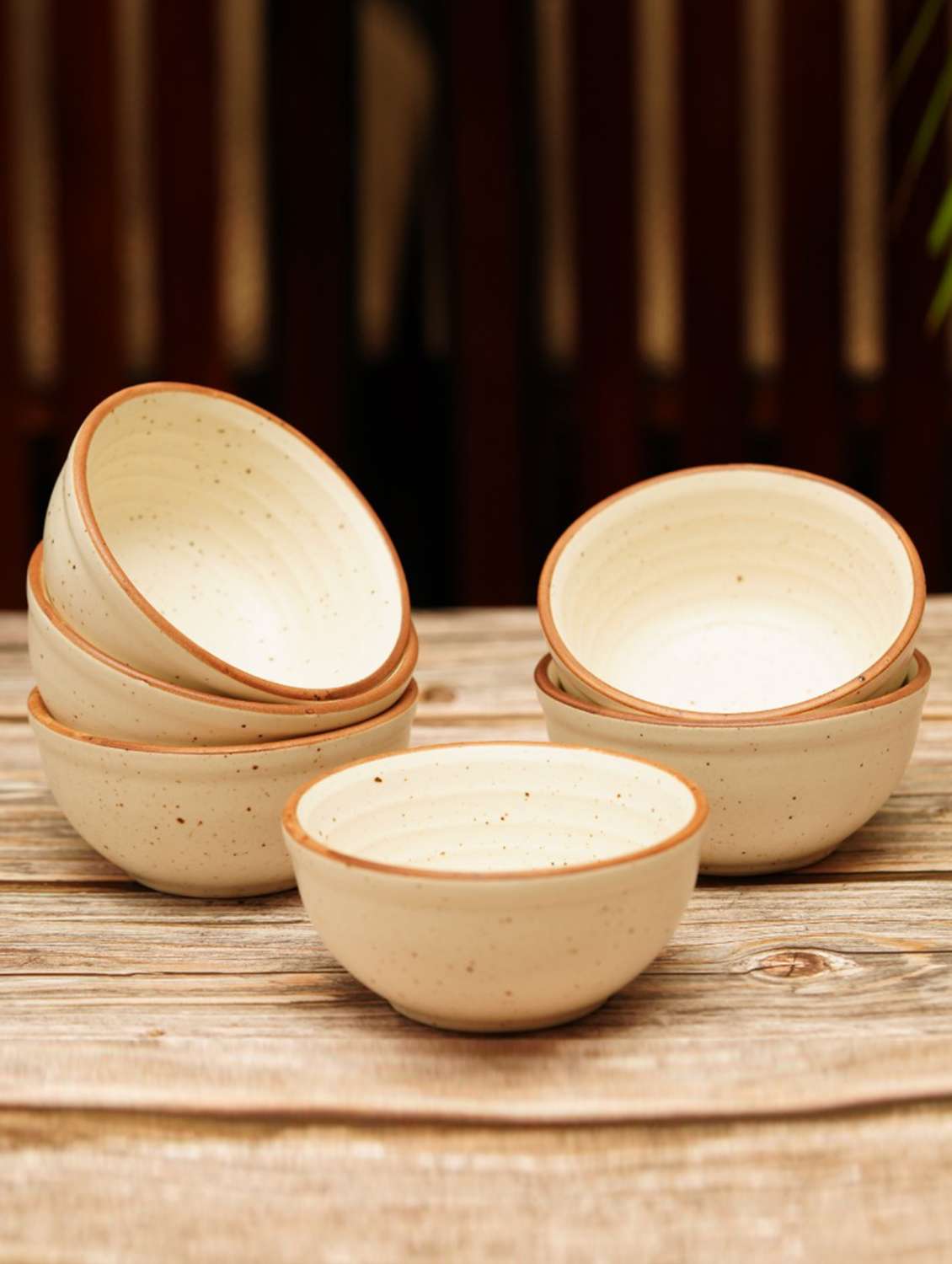 freakway hand-painted ceramic handcrafted matte finish vegetable bowl