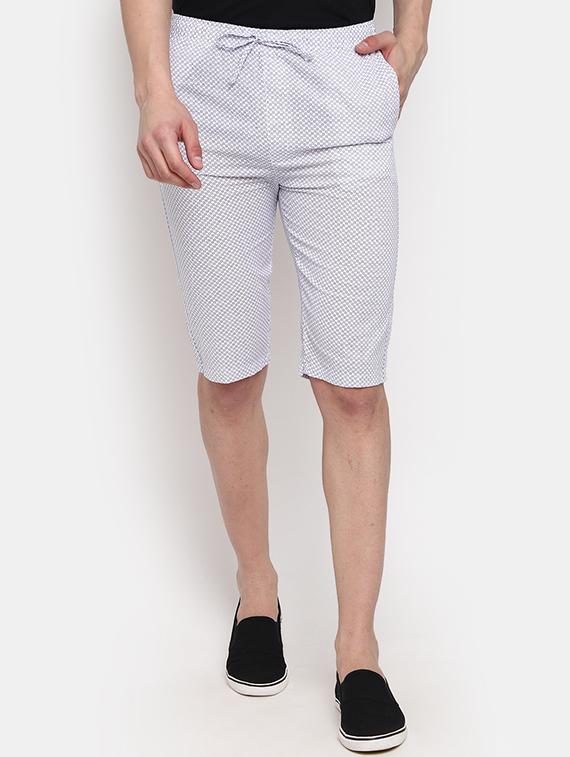 white printed cotton three - fourth - 19484761 - Zoom Image - 0