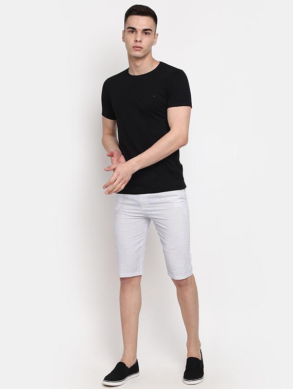 white printed cotton three - fourth - 19484761 - Standard Image - 3