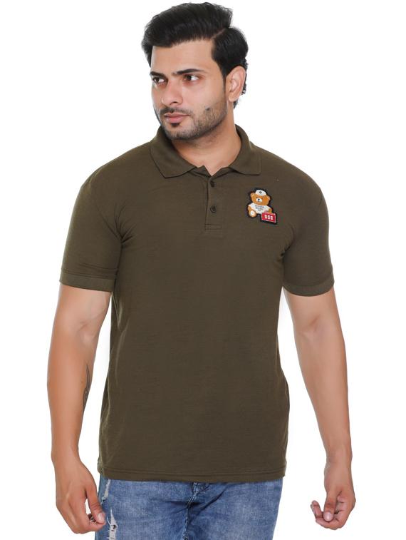 green cotton polo t-shirt - 19485237 - Zoom Image - 0