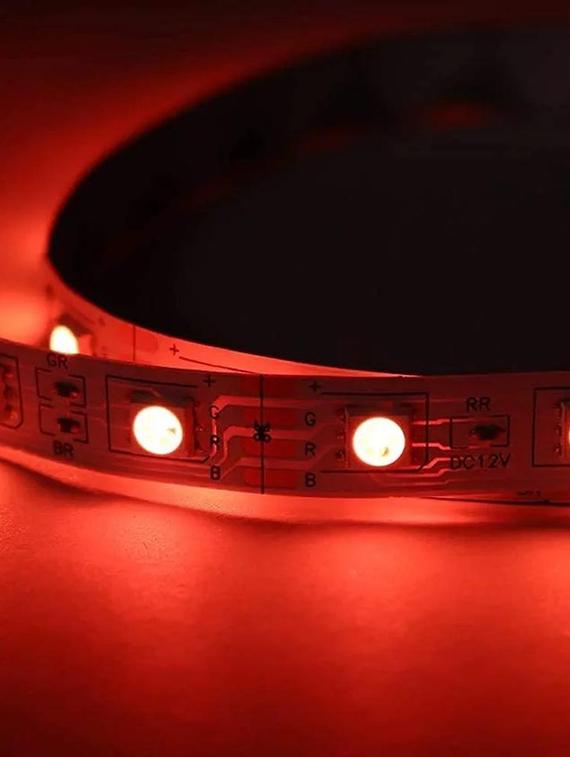 rsct red 4 m fall led strip ceiling light for decorations with adapter - 19487009 - Standard Image - 3
