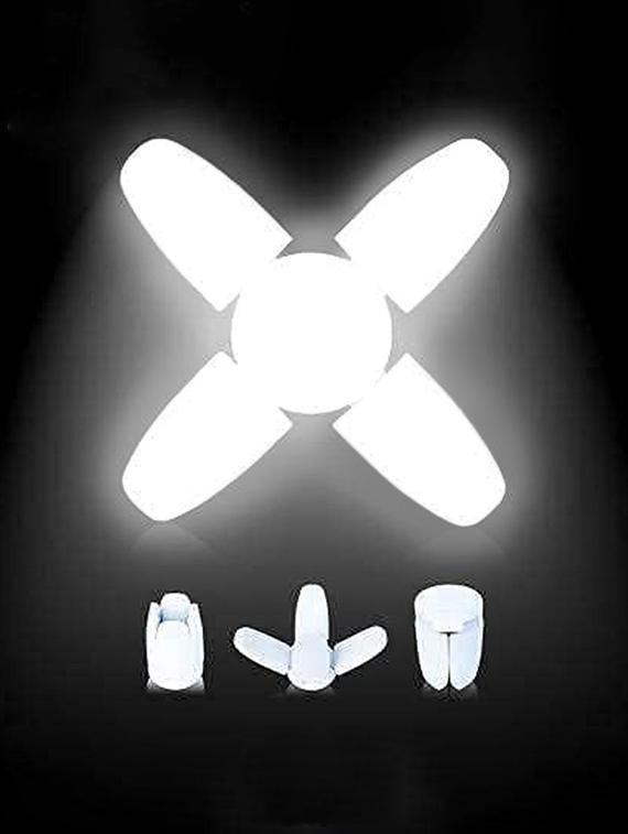 rsct white led b22 foldable 4 leaf fan ceiling light with angle adjustable 25w ac 160 - 265 v - 19487108 - Zoom Image - 0