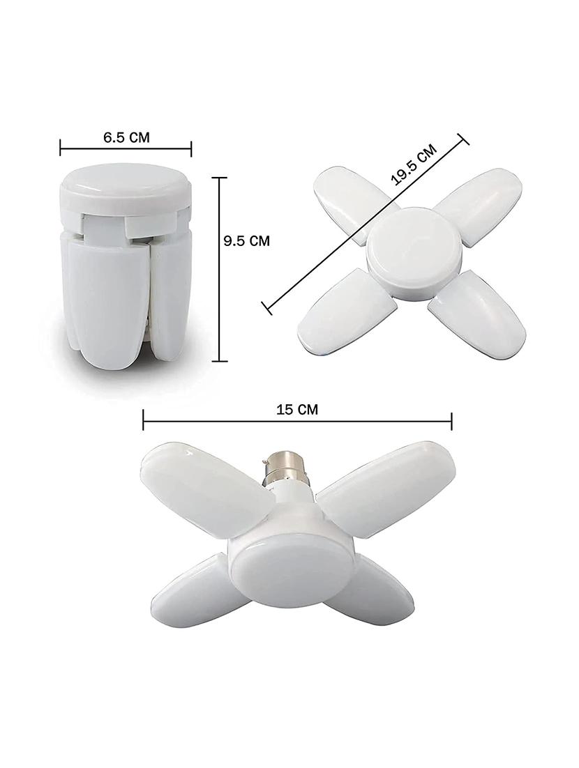 rsct white led b22 foldable 4 leaf fan ceiling light with angle adjustable 25w ac 160 - 265 v - 19487109 - Standard Image - 3