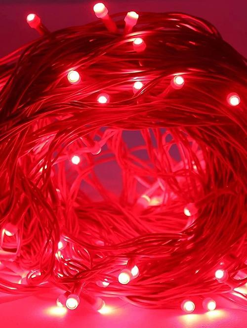 rsct battery powered waterproof and corded 25 v red led string light 36 ft - 19487136 - Standard Image - 0