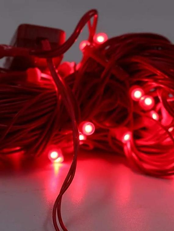 rsct battery powered waterproof and corded 25 v red led string light 36 ft - 19487136 - Standard Image - 3